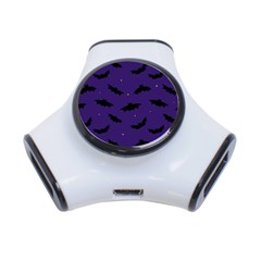 Bats In The Starry Sky 3-port Usb Hub by SychEva