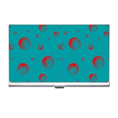 Red Drops Business Card Holder by SychEva