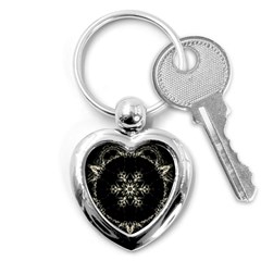 Bnw Mandala Key Chain (heart) by MRNStudios