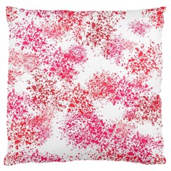 Red Splashes On A White Background Large Flano Cushion Case (one Side) by SychEva