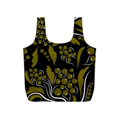 Folk Flowers Pattern  Full Print Recycle Bag (s) by Eskimos