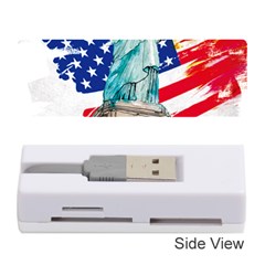 Statue Of Liberty Independence Day Poster Art Memory Card Reader (stick) by Sudhe