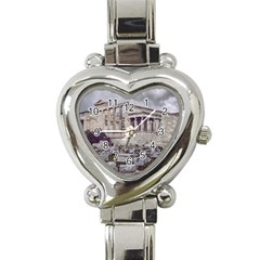 Erechtheum Temple, Athens, Greece Heart Italian Charm Watch