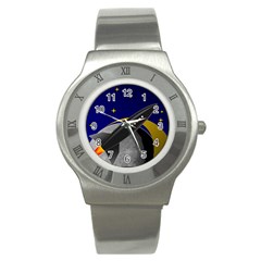 Science-fiction-sci-fi-sci-fi-logo Stainless Steel Watch by Sudhe