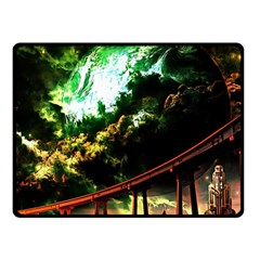 Science-fiction-forward-futuristic Double Sided Fleece Blanket (small)  by Sudhe