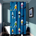 Girls Walk With Their Dogs Shower Curtain 36  x 72  (Stall)  Curtain(36 X72 ) - 33.26 x66.24  Curtain(36 X72 )