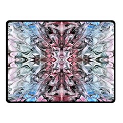 Abstract Waves  Fleece Blanket (small) by kaleidomarblingart