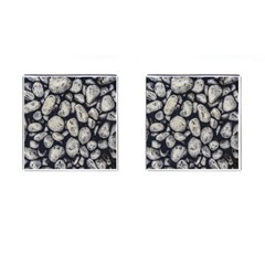 White Rocks Close Up Pattern Photo Cufflinks (square)