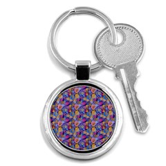 Multicolored Circles And Spots Key Chain (round) by SychEva