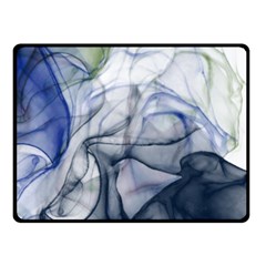 Blue Alcohol Ink Fleece Blanket (small) by Dazzleway