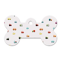 Cute Bright Little Cars Dog Tag Bone (one Side) by SychEva