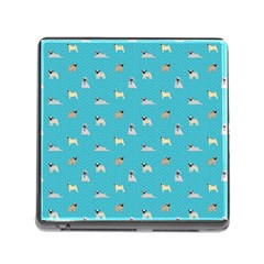 Funny Pugs Memory Card Reader (square 5 Slot) by SychEva