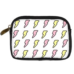 Pattern Cute Flash Design Digital Camera Leather Case by brightlightarts