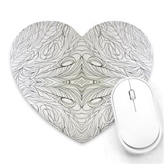 Mono Repeats Heart Mousepads