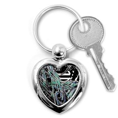 Robotic Endocrine System Key Chain (heart) by MRNStudios