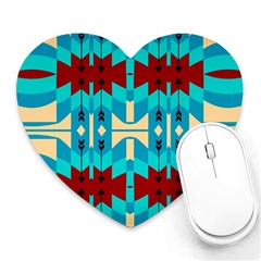 Shapes Rows Heart Mousepads