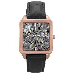 Teeth Grinder Rose Gold Leather Watch  by MRNStudios