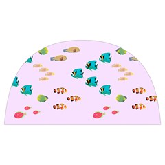 Marine Fish Multicolored On A Pink Background Anti Scalding Pot Cap by SychEva