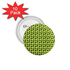 Cute Deer Pattern Green 1 75  Buttons (10 Pack) by snowwhitegirl