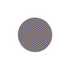 Yellow Circles On A Purple Background Golf Ball Marker by SychEva