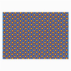 Yellow Circles On A Purple Background Large Glasses Cloth (2 Sides) by SychEva