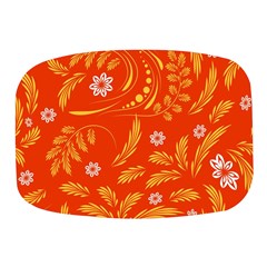 Folk Flowers Pattern Floral Surface Design Seamless Pattern Mini Square Pill Box by Eskimos