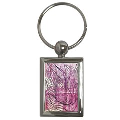 Burgundy Edit Key Chain (rectangle) by kaleidomarblingart