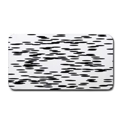 Black And White Abstract Pattern, Ovals Medium Bar Mats by Casemiro