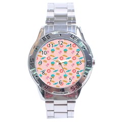 Funny Sweets With Teeth Stainless Steel Analogue Watch by SychEva