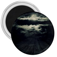 Dark Night Landscape Scene 3  Magnets by dflcprintsclothing