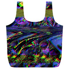 Unadjusted Tv Screen Full Print Recycle Bag (xl) by MRNStudios