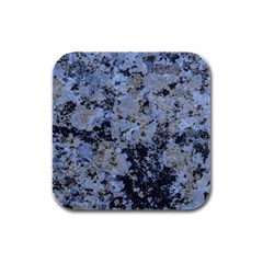 Marble Texture Top View Rubber Square Coaster (4 Pack) 