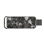 Dark Marble Camouflage Texture Print Portable USB Flash (Two Sides) Back