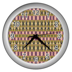 Digital Illusion Wall Clock (silver) by Sparkle