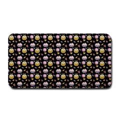 Shiny Pumpkins On Black Background Medium Bar Mats by SychEva