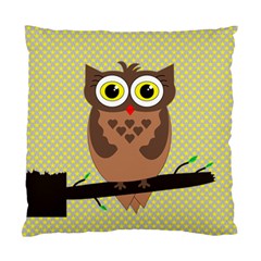 Owl Cushion Case (two Sided)  by JeanKellyPhoto