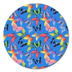 Bright Butterflies Circle In The Air Magnet 5  (round) by SychEva