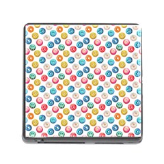 Multicolored Sweet Donuts Memory Card Reader (square 5 Slot) by SychEva