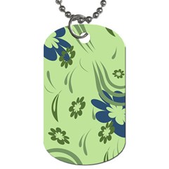 Folk Flowers Print Floral Pattern Ethnic Art Dog Tag (one Side) by Eskimos