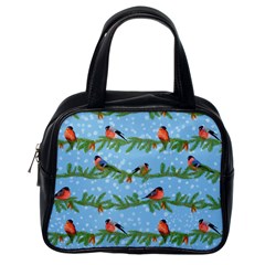 Bullfinches On Spruce Branches Classic Handbag (one Side) by SychEva