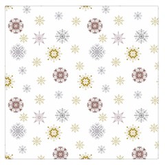 Magic Snowflakes Large Satin Scarf (square)