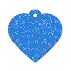 Circles Dog Tag Heart (two Sides) by SychEva