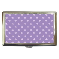 Pink Clouds On Purple Background Cigarette Money Case by SychEva