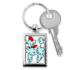 Doodle Poodle  Key Chain (rectangle) by IIPhotographyAndDesigns