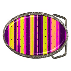 Warped Stripy Dots Belt Buckles by essentialimage365