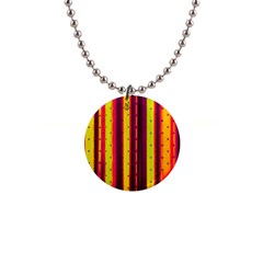 Warped Stripy Dots 1  Button Necklace by essentialimage365