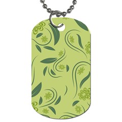 Folk Flowers Print Floral Pattern Ethnic Art Dog Tag (two Sides) by Eskimos