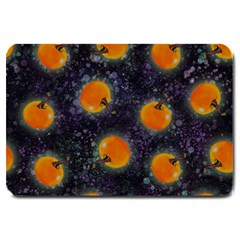 Space Pumpkins Large Doormat  by SychEva