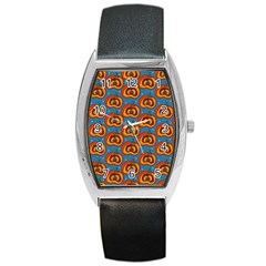 Pumpkin In Pumpkin Barrel Style Metal Watch by SychEva