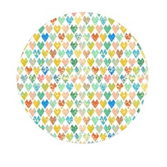 Multicolored Hearts Mini Round Pill Box (pack Of 3)